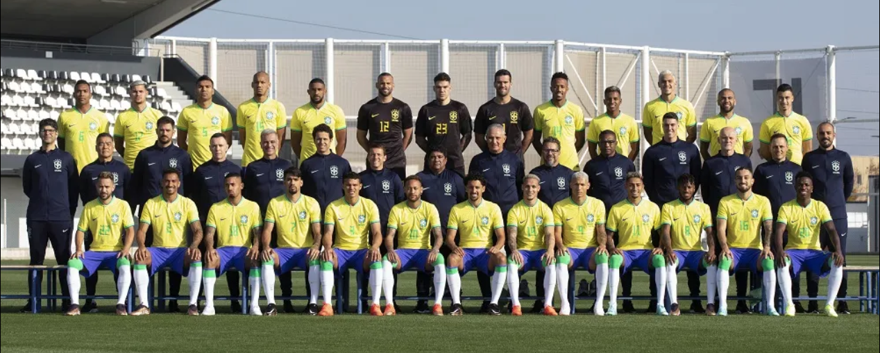 A foto oficial da Seleção para a Copa do Mundo de 2022